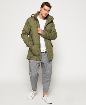 Superdry Rookie Military Parka Férfi Kabát Zöld | QHLJC5193